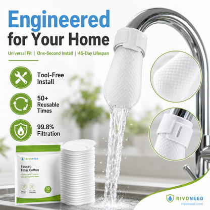 🥳2026 TOP-ANGEBOT🥳💞ÜBER 50.000 VERKÄUFE! 🚰💧 50% RABATT! Spritzschutz Küchenarmatur Baumwollfilter – Mehrlagige PP-Baumwolle entfernt Rost, Sedimente & Verunreinigungen. Schützt Ihr Leitungswasser – sauberer, sicherer, besserer Geschmack! 🛡️✨