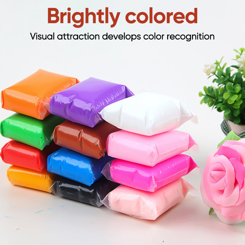 🎁Bestes Geschenk - 12/24/36 Farben Ultraleicht-Knete🌈 (Sicher & Ungiftig)