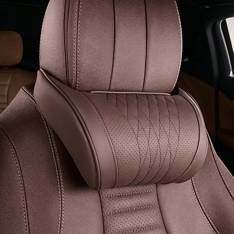 🚗💤 Drive in Comfort! Premium Memory Foam Car Neck Support Pillow