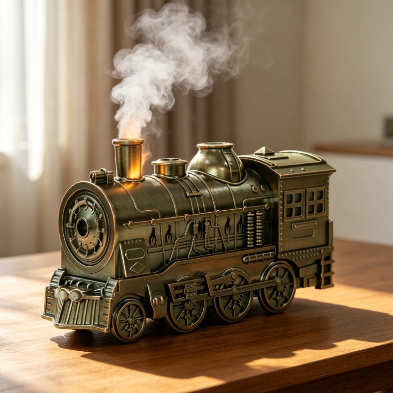 🎁 Perfect Gift Picks ✨Nostalgic Train Shape Fragrance Humidifier