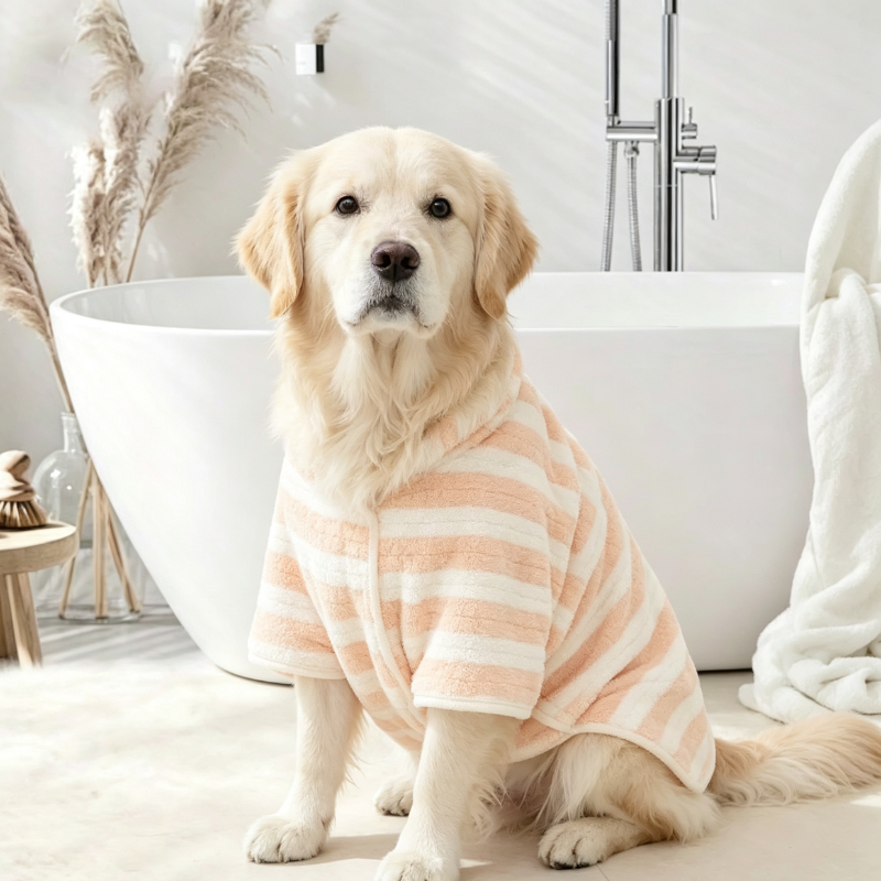 Quick Dry Absorbent Pet Bath Towel For Small Medium Large Dogs