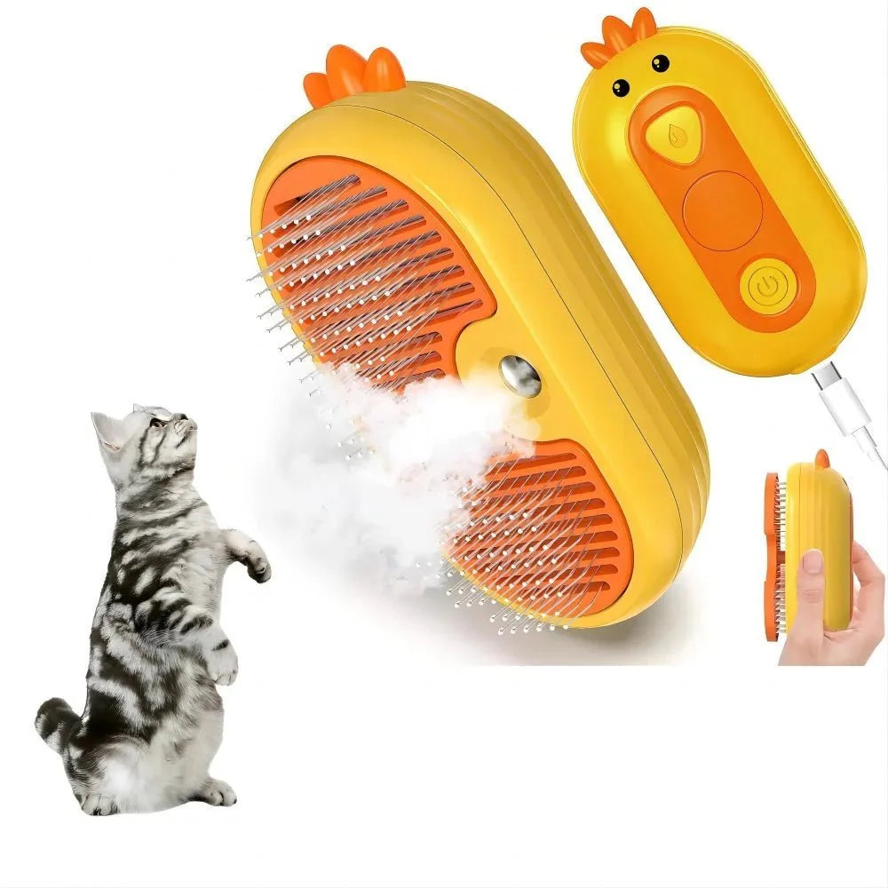 L&W BROS 3 In 1 Rechargeable Massage Steam Comb