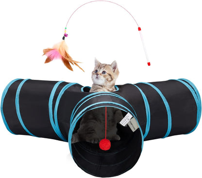 3 Way Collapsible Cat Tunnel