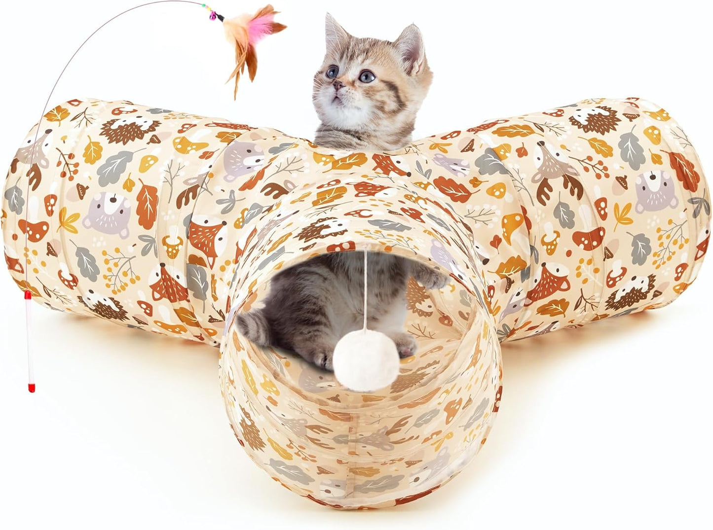 3 Way Collapsible Cat Tunnel