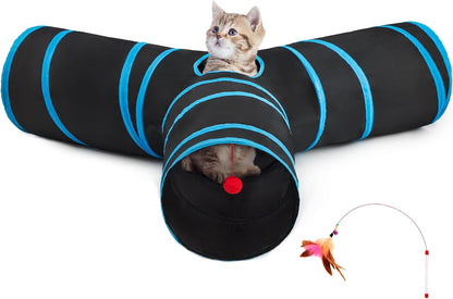 3 Way Collapsible Cat Tunnel