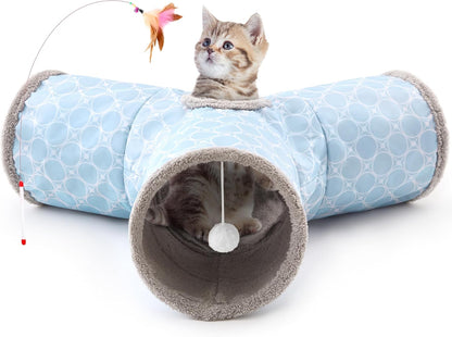 3 Way Collapsible Cat Tunnel