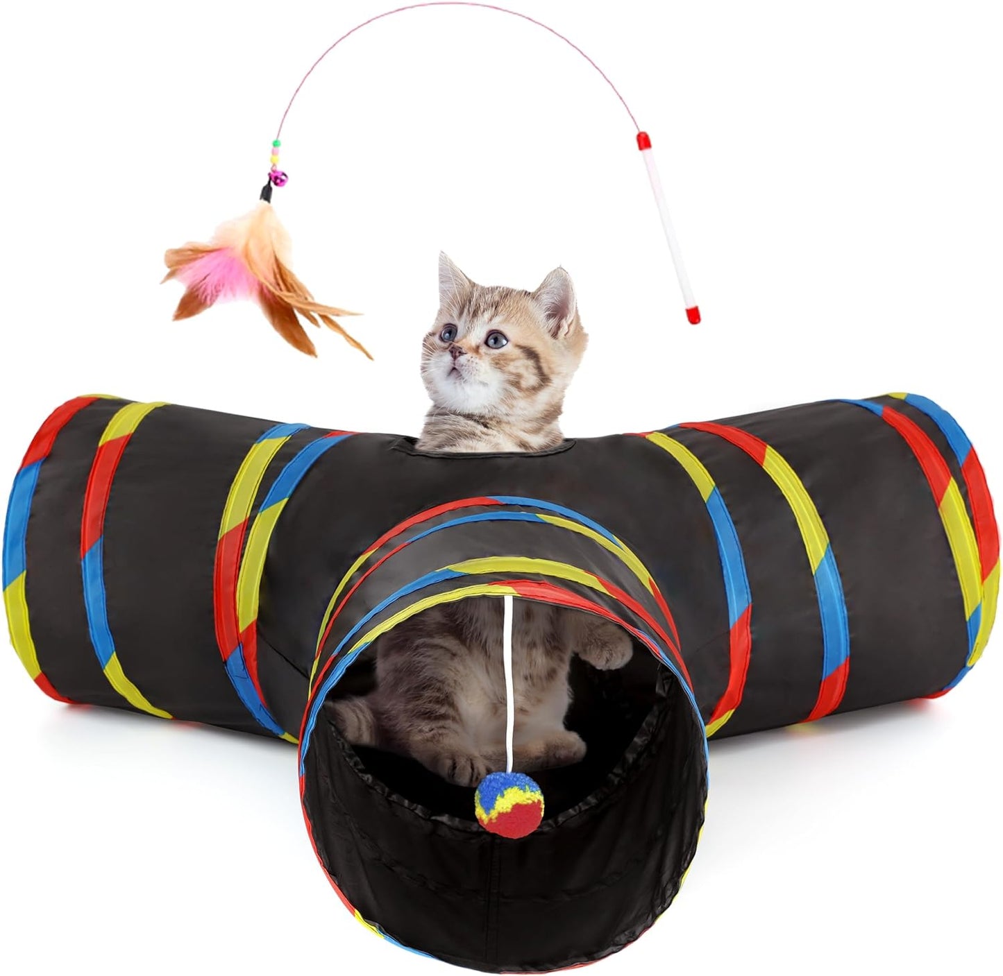 3 Way Collapsible Cat Tunnel