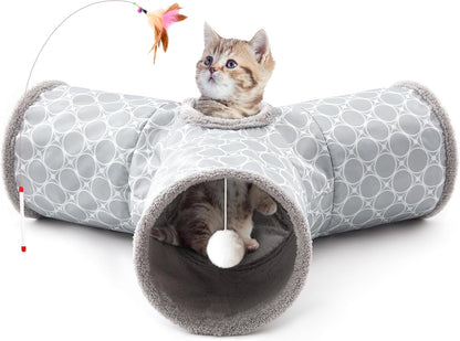 3 Way Collapsible Cat Tunnel