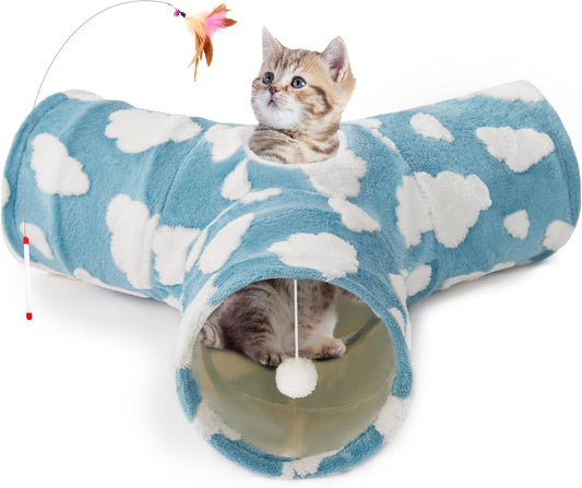 3 Way Collapsible Cat Tunnel