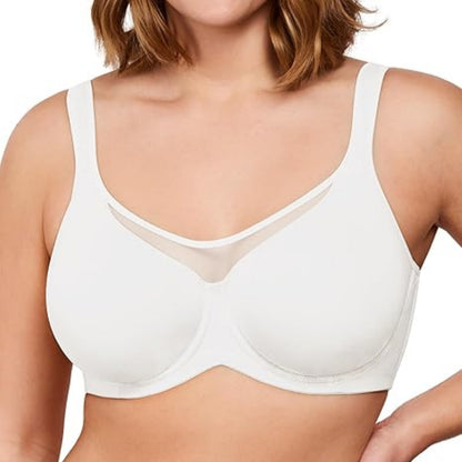 ⏳Last Day Special Price💐Women's Elegant Sheer Full Coverage Plus Size Bra👍