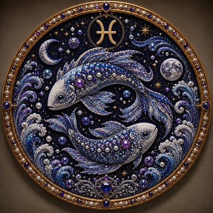 ⏳49% Discount Limited Time⏳3D Pearl 12 Zodiac Signs DIY Astrology Art Kit