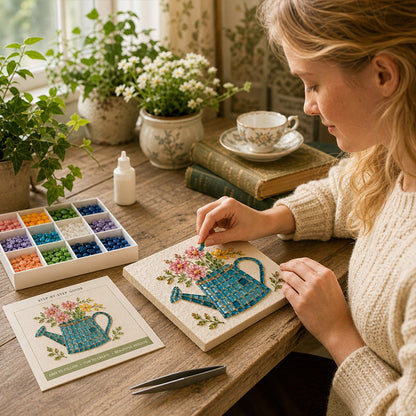 💰 Instant Discount⏳Watering Can Mosaic DIY Art Kit