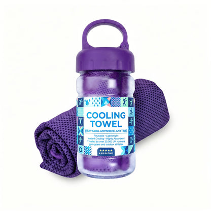 🎁❄️Last Day Buy 1 Get 1 Free (Each only ￡3.49)❄️Cold Sweat Towel You Can Use Anywhere, Anytime! Reusable Soft Absorbent Cooling Portable