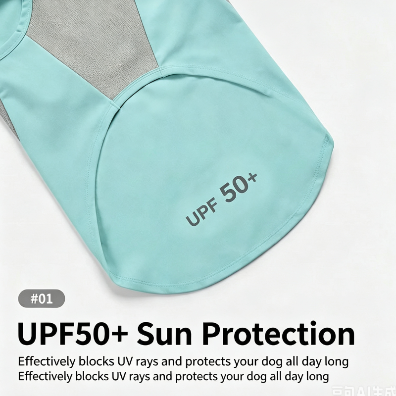 Breathable Polyester Sleeveless Sun Protection Vest For Dogs