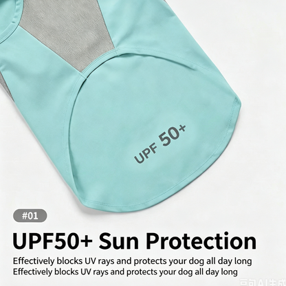 Breathable Polyester Sleeveless Sun Protection Vest For Dogs