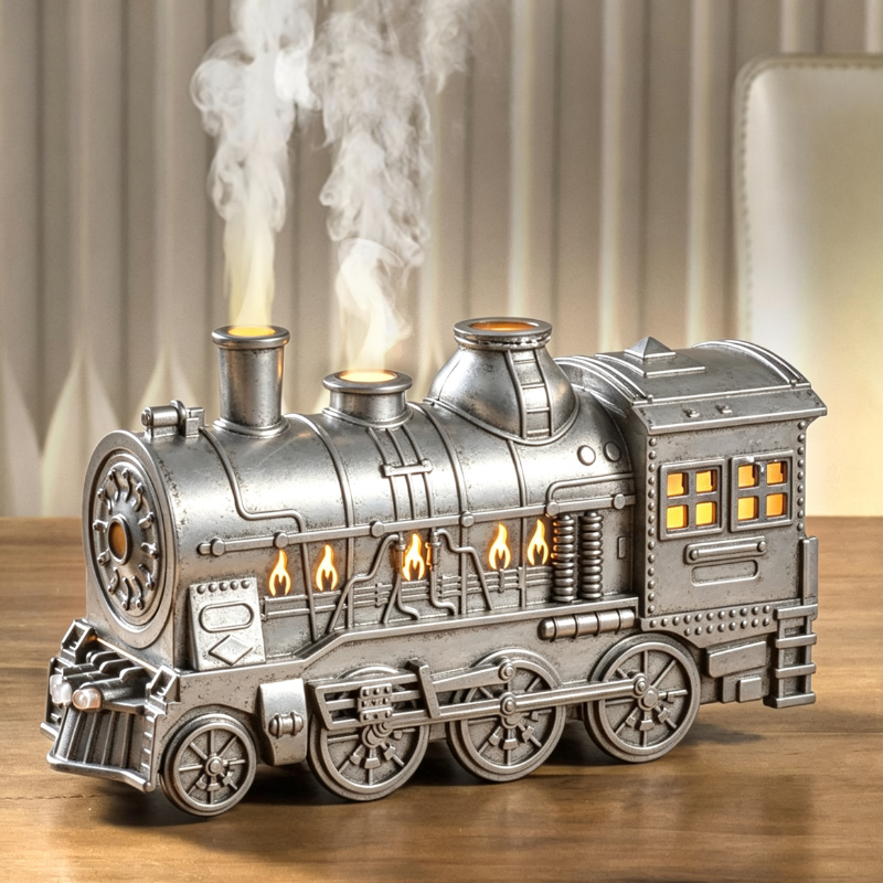 🎁 Perfect Gift Picks ✨Nostalgic Train Shape Fragrance Humidifier
