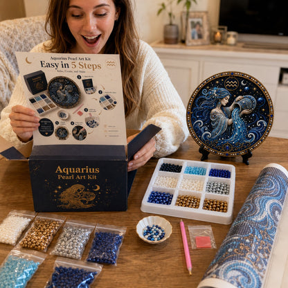 ⏳49% Discount Limited Time⏳3D Pearl 12 Zodiac Signs DIY Astrology Art Kit