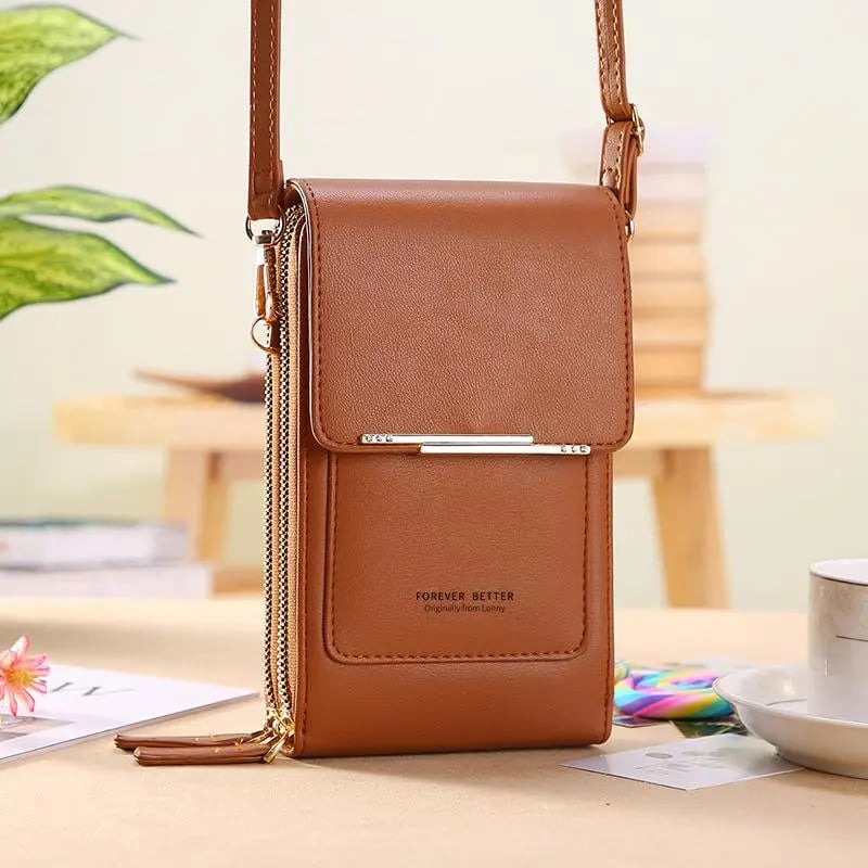 🏆Promoción último día: ¡50% DE DESCUENTO! 🔥 👜 Cartera cruzada sencilla y elegante para teléfono con pantalla táctil para mujer