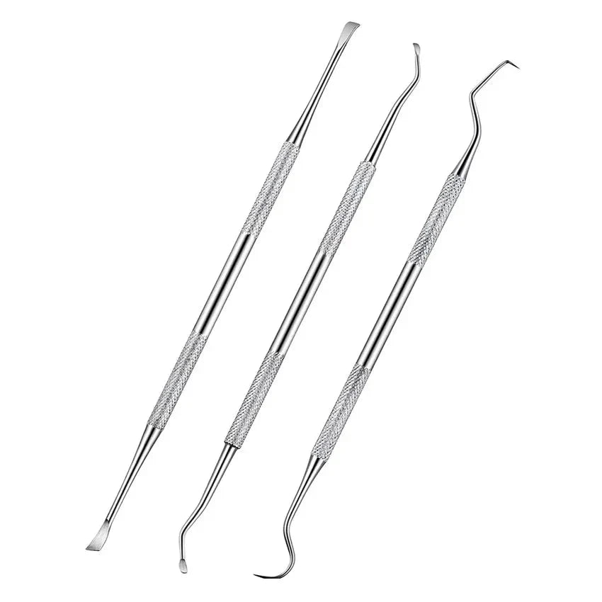 3 pcs set - Stainless Steel Tooth Scaler & Scraper