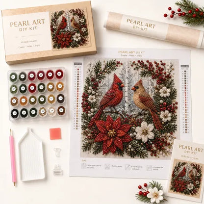 🔥49% Limited Time Discount🔥Cardinal Winter Pearl Art DIY Home Craft Kit