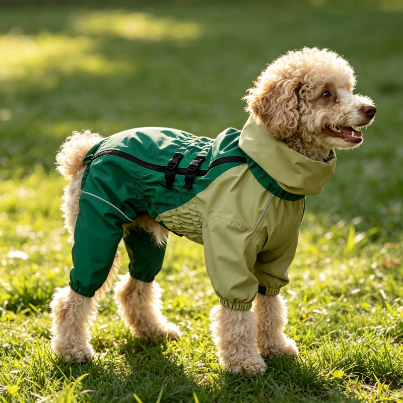 Color Block Polyester Four Legged Jumpsuit For Medium Large Dogs
