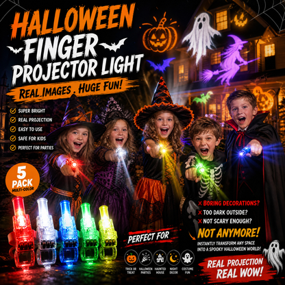 🎃 Halloween Perfect Picks ✨🌈 Colorful LED Finger Lights for Parties, Concerts & Glow Games