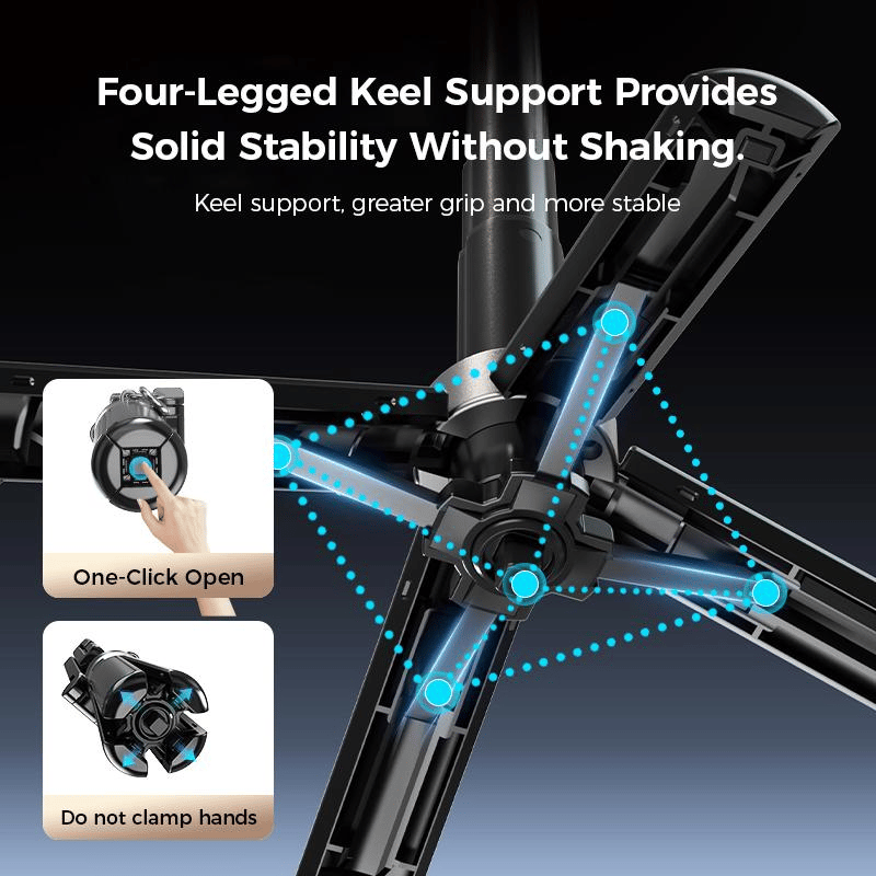 🔥Hot Sale 50% OFF🔥4-in-1 360° Rotating Magnetic Selfie Stick & Phone Tripod