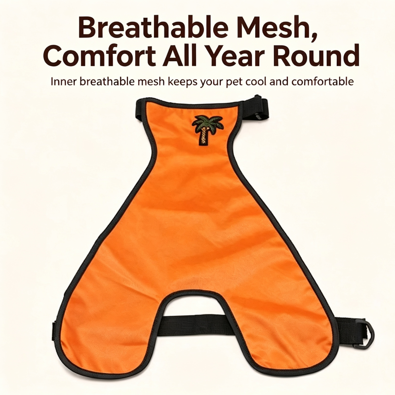 Smiley Print Polyester Belly Cover Vest For Boy Girl Dogs