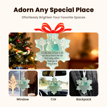 🎄Christmas Pre Sale $6.99!!☃️🌊Snowflake-Shaped Sea Glass Friendship Decor❄✨ Shaped by Nature & Crafted by Hand!