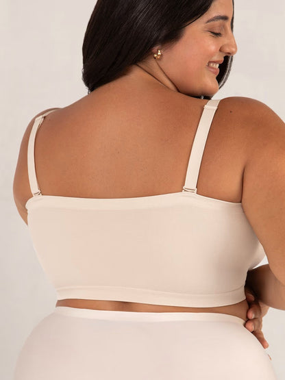 ⛱️Last Day Special Price!!🤩🔥Convertible Strapless Bandeau Bra with Wireless Comfort, Anti-Slip Grip & Removable Straps