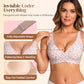 💖LAST DAY SALE 50% OFF💕Womens Comfortable Wireless Bralettes Seamless Deep V Everyday Bra
