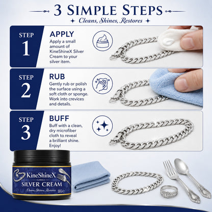 🎯 Amazing Deals - BUY 3 GET 5🔥Anti-Tarnish Silver Polish Cream for Jewelry & Metal