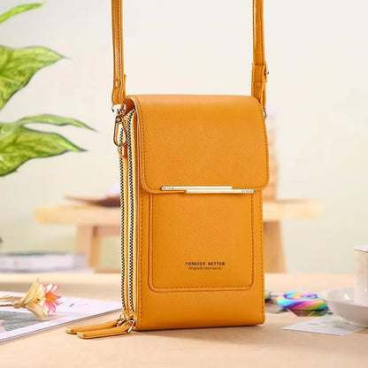 🏆Promoción último día: ¡50% DE DESCUENTO! 🔥 👜 Cartera cruzada sencilla y elegante para teléfono con pantalla táctil para mujer