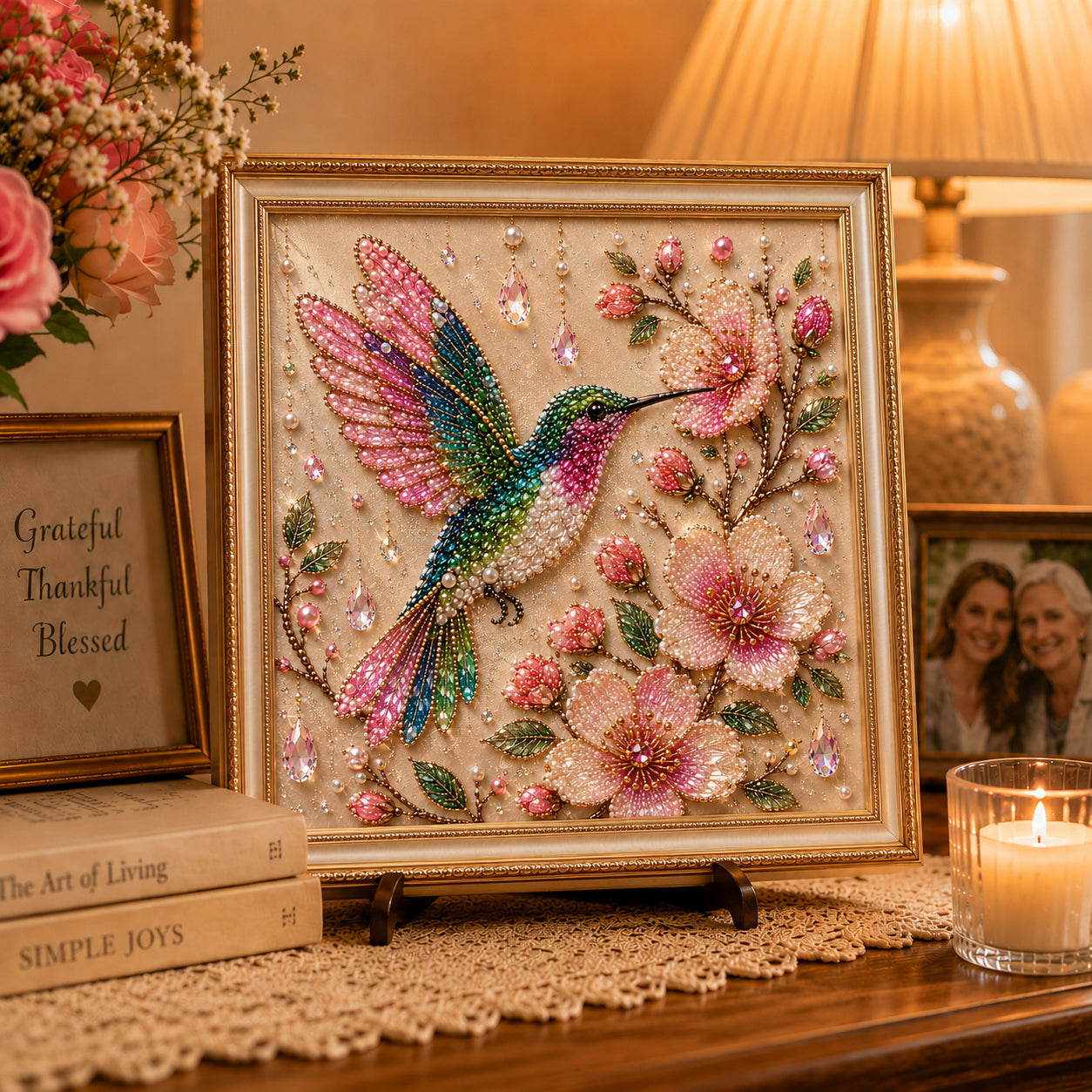 Luxury Bird Pearl Art DIY Handcraft Wall Decor