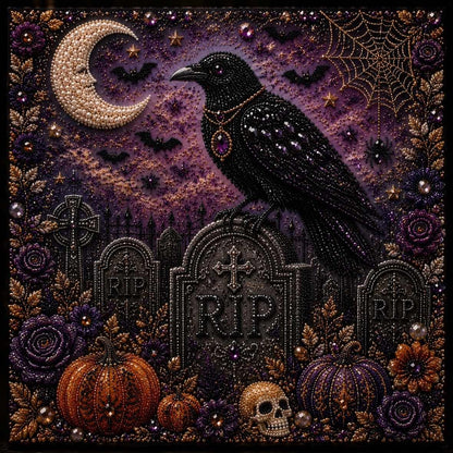 Ghost Pumpkin 3D Pearl Mosaic DIY Art Kit