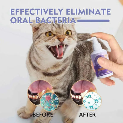 Pet Oral Cleanse Spray Dogs Mouth Fresh Teeth Clean Deodorant Prevent