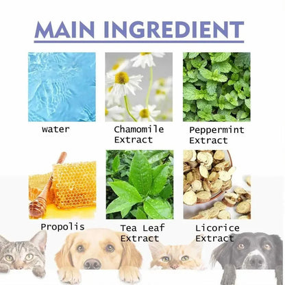 Pet Oral Cleanse Spray Dogs Mouth Fresh Teeth Clean Deodorant Prevent