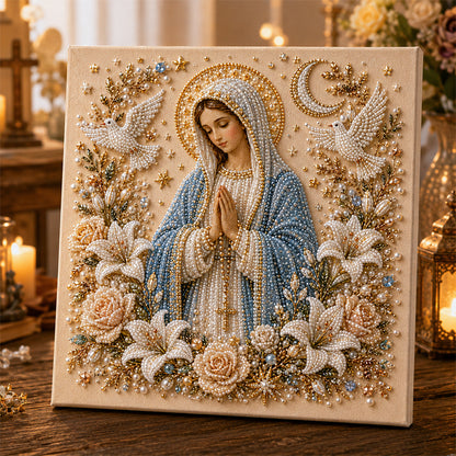 DIY Jesus Pearl Art Religious Home Decor Kit