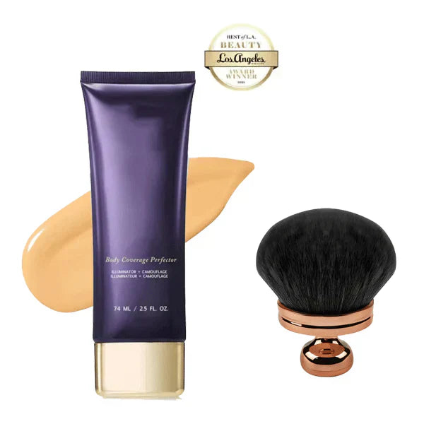 🔥LAST DAY SALE £9.99 with FREE BODY BRUSH!!💥Waterproof,lightweight & flawless body makeup