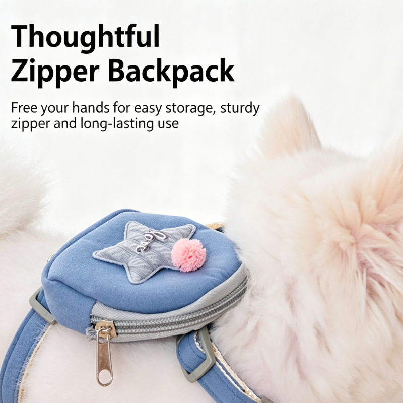 Adjustable Harness With Leash For Cats Small Medium Pets