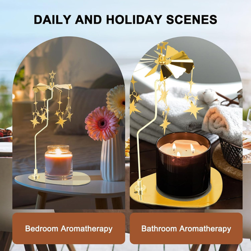 💰 Instant Discount ⏳Magnetic Rotating Candle Holder Tray For Elegant Home Decor