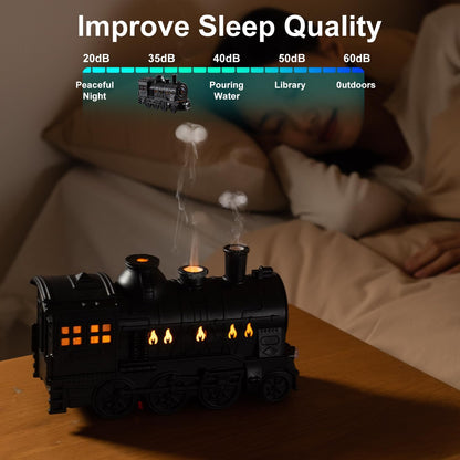 🎁 Perfect Gift Picks ✨Nostalgic Train Shape Fragrance Humidifier