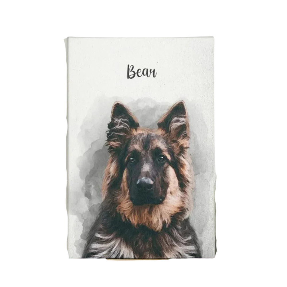 Personalized Pet Portrait Canvas - Custom Pet Art Print for Christmas & Home Décor 🎨🐾