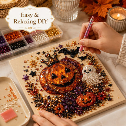 Halloween Pearl Diamond Art DIY Decor Craft Kit