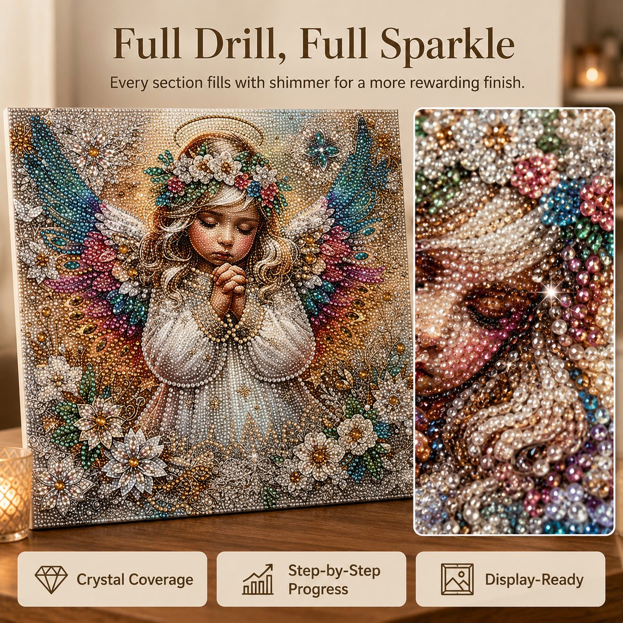 Crystal Diamond Art Kit DIY Decor For Beginners