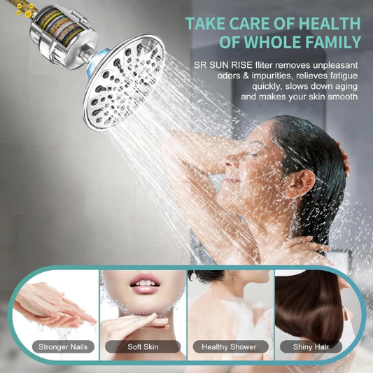 🎁 Limited Drop ✨20-Stage Filtered Shower Head with 5 Spray Modes