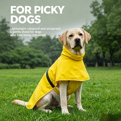 Waterproof Polyester Two Leg Raincoat For Medium Large Dogs