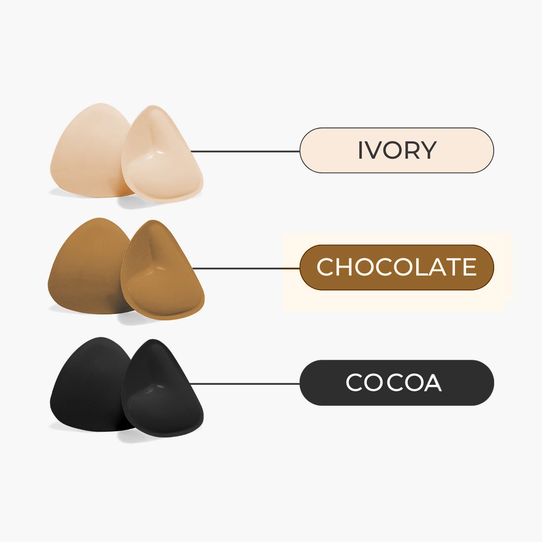 💕LAST DAY SALE !!💕OUFALI Lift Inserts for Bras – Lightly Padded, Double-Sided Adhesive👙 Reusable, Washable • Natural Lift • Seamless Under Clothing ✨