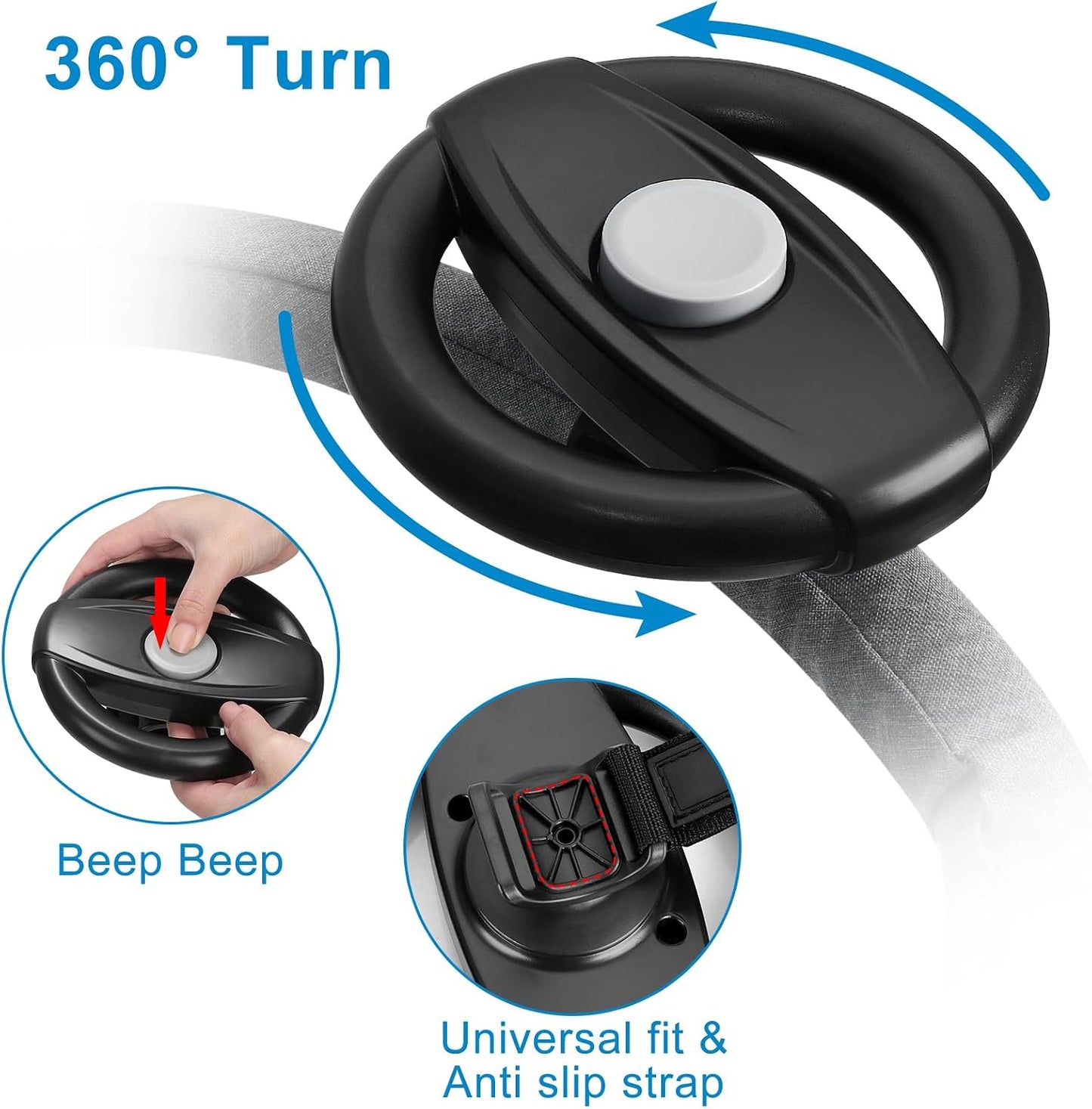 🛍️ Special Offer ⏳Interactive Stroller Steering Wheel Toy for Babies and Toddlers