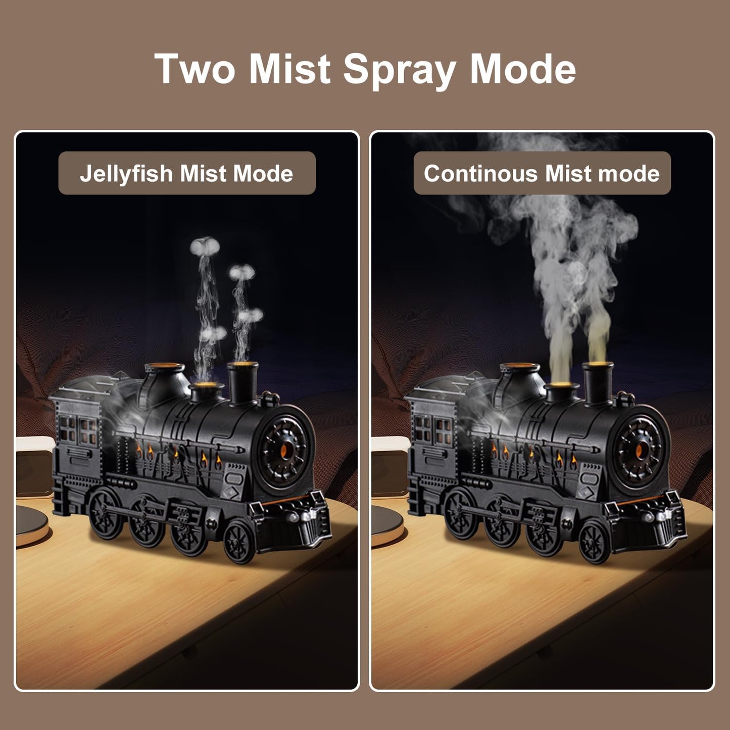 🎁 Perfect Gift Picks ✨Nostalgic Train Shape Fragrance Humidifier